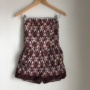 Maroon romper sleeveless